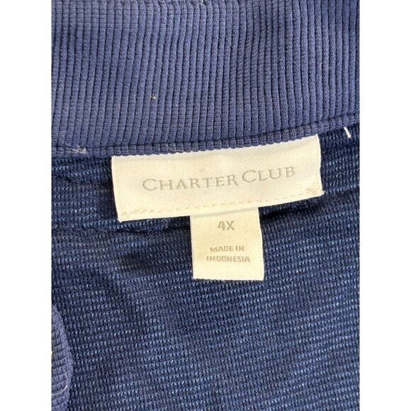 Charter Club Tunic Women's 4X Blue and Gold Tunic NWT - Picture 5 of 8